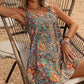 Vestido Boho Corto De Tirantes Estampado Étnico Cuello En V