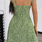 Vestido Boho Corto Floral Tirantes Finos Sin Mangas