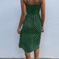 Vestido Boho De Lunares Largo Tirantes Sin Mangas Con Abertura