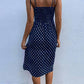 Vestido Boho De Lunares Largo Tirantes Sin Mangas Con Abertura