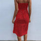 Vestido Boho De Lunares Largo Tirantes Sin Mangas Con Abertura