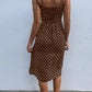 Vestido Boho De Lunares Largo Tirantes Sin Mangas Con Abertura