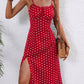 Vestido Boho De Lunares Tirantes Finos Sin Mangas