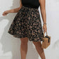 Vestido Boho Floral Corto Sin Mangas Cuello Redondo Talla Grande