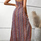 Vestido Boho Largo Estampado Étnico Tirantes Finos