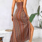 Vestido Boho Largo Estampado Étnico Tirantes Finos
