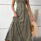 Vestido Boho Largo Estampado Étnico Tirantes Finos