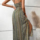 Vestido Boho Largo Estampado Étnico Tirantes Finos