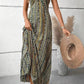 Vestido Boho Largo Estampado Étnico Tirantes Finos