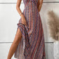 Vestido Boho Largo Estampado Étnico Tirantes Finos