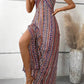Vestido Boho Largo Estampado Étnico Tirantes Finos