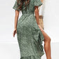 Vestido Boho Largo Floral Cruzado Cuello En V