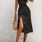 Vestido Boho Negro Floral Tirantes Finos Sin Mangas