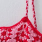 Vestido Boho Rosa Largo Estampado Étnico Tirantes Finos Sin Mangas