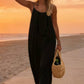 Vestido Maxi Blanco Tirantes Spaghetti Corte Suelto Ligero Verano Playa Boho