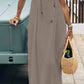 Vestido Maxi Blanco Tirantes Spaghetti Corte Suelto Ligero Verano Playa Boho