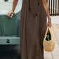 Vestido Maxi Blanco Tirantes Spaghetti Corte Suelto Ligero Verano Playa Boho