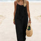 Vestido Maxi Blanco Tirantes Spaghetti Corte Suelto Ligero Verano Playa Boho