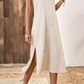 Vestido Midi Sin Mangas Espalda De Encaje Crochet Boho Verano Playa